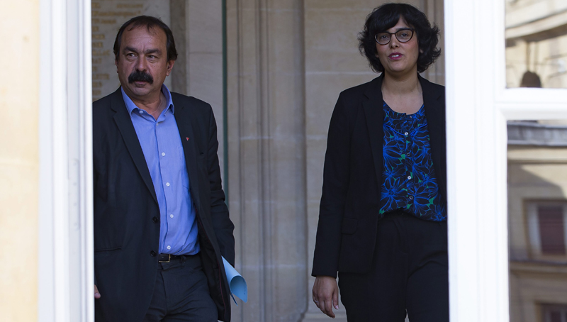 Union leader Martinez meets Labor minister El Khomri